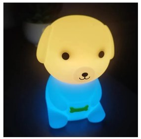 LED RGB dimmelhető újratölthető gyermek éjszakai lámpa LED/2,5W/5V 3000K 1200 mAh kutya