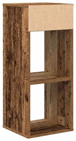 könyvszekrény antik fa 34x31x80 cm szerelt fa