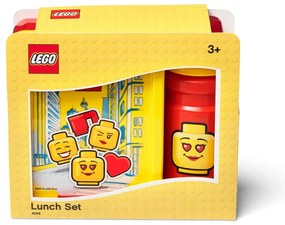 Iconic sárga-piros uzsonnásdoboz és kulacs szett - LEGO®