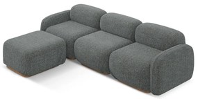 Szürke moduláris sarokkanapé (variálható sarok) Ailani – Makamii