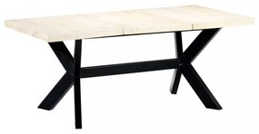 fehér tömör mangófa étkezőasztal 180 x 90 x 75 cm