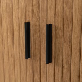 Komoda TRISH 180 cm Dwudrzwiowa Rozsuwana Dąb