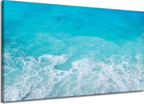 Vászonkép Hab a tengeren Hullámok Víz 120x70 cm Ideális ajándék