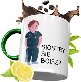 Zöld Bögre Ápolónőnek Tökéletes Ajándék fényképes nyomtatással