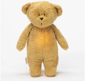 Moonie - Snuggle buddy dallammal és világítással medvebocs 2.0 organic mézes