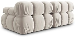 Bézs bársony moduláris kanapé 188 cm Bellis – Micadoni