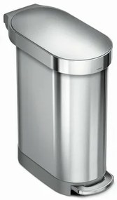Simplehuman Slim 45 l pedálos szemetes,rozsdamentes acél