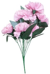 Zsolca mű szegfű csokor 9 szálas élethű művirág rózsaszín