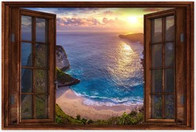 Poszterek 120x80 Naplemente a tengerparton