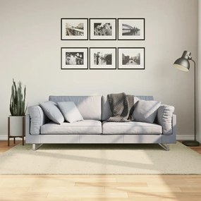 HUARTE krémszínű rövid szálú puha és mosható szőnyeg 140x200 cm