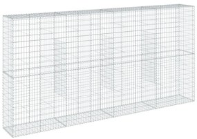 horganyzott vas gabion kosár fedéllel 400 x 50 x 200 cm