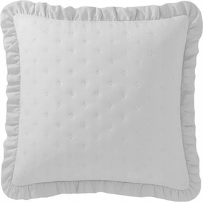 Celia steppelt díszpárnahuzat fodros 45x45 cm világos hamu