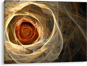 Kép - Absztrakt rózsák tüzes színekben (70x50 cm)
