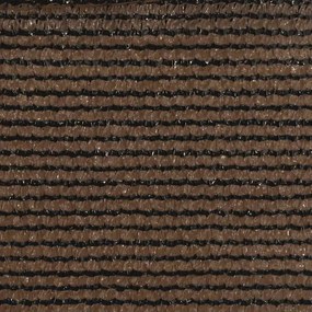 barna trapéz alakú HDPE napvitorla 160 g/m² 4/5x4 m