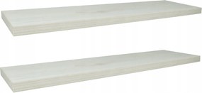 Fali Polc Falra Szerelhető 50 CM Skandináv Fehér Szett 2 Darab