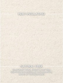 Krémszínű kézi szövésű gyapjú szőnyeg 140x200 cm Puristic Knots – Elle Decoration