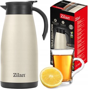 Termosz Kancsó Thermo Fedéllel 1500ML Konferencia Ebéd Bézs