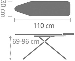 Vasalódeszka Denim Black A – Brabantia