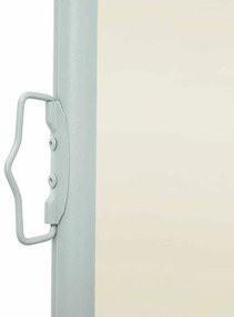 krémszínű behúzható oldalsó napellenző 120 x 300 cm