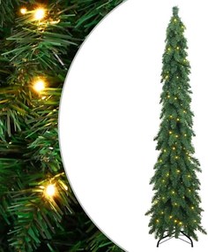 vidaXL megvilágított műkarácsonyfa 130 LED-del 210 cm