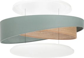 BRILAGI-LED Mennyezeti lámpatest VELVET TWIST LED/24W/230V 4000K átm. 55 cm zöld/bézs.