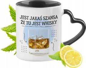 Vicces Bögre Fekete Szív Alakú Füllel Ajándék