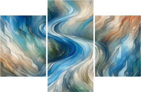 Kép - Absztrakt áramlat (90x60 cm)