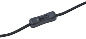 Design asztali lámpa fekete füstüveggel - Mochi