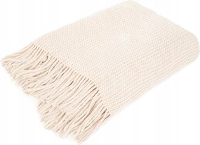 Chenille zsenília takaró ekrü 130x170 cm Homla