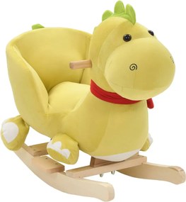 vidaXL limezöld plüss hintasárkány háttámlával 60 x 32 x 53 cm