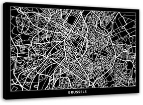 Gario Vászonkép Brüsszel városrendezési terve Méret: 60 x 40 cm