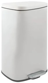 Spirella Spirella pedálos szemetes akira matt fehér acél soft-close 30 l 10.21567