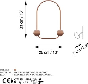 Fém falikampó, 25×7 cm – TR494PYT1158