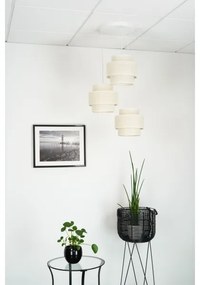 Brilagi - SPACE YUTE 3xE27/15W/230V krém-fehér függeszték