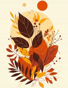 Poszter 50x65cm Az ősz színes arca