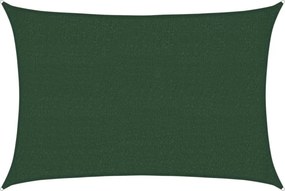 vidaXL sötétzöld HDPE napvitorla 160 g/m² 2,5 x 3,5 m