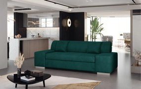 Porto 3 kanapé, sötétzöld, Mat Velvet 75