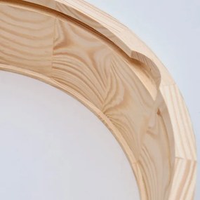 Fürdőszobai mennyezeti lámpa NATURAL 3xE27/15W/230V IP54 fenyő 37 cm