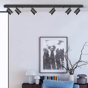 Spotlámpa LONDON 6xGU10/10W/230V fekete