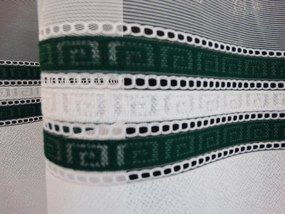 Mg Függöny 355502 Fehér zöld 160cm pol 0,5m