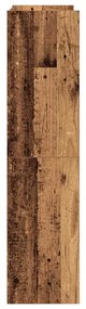 antik fa szerelt fa cipőtartó 60 x 25 x 100 cm