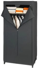 Fekete szövet tárolószekrény, 160 x 50 x 75 cm - Wenko