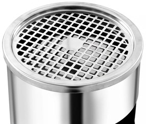 rozsdamentes acél fali szemeteskuka hamutartóval 26 liter