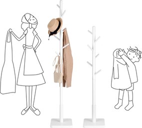 Fehér álló ruhafogas ARBO