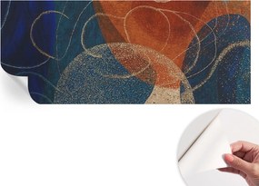 Mosható öntapadós fotótapéta étkezőbe Színes formák 250x104 cm