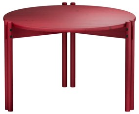 Piros borovi fenyő kerek dohányzóasztal ø 60 cm Sticks – Karup Design