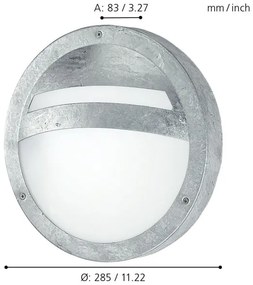 EGLO 88119 - SEVILLA kültéri lámpa 1xE27/15W