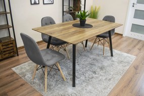 AKCIÓ Szürke bársonyos étkezőszék DUMO II. minőség