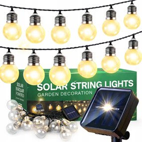 Napelemes Kerti Füzér 30 Led 11m Napelemes Lámpák Kert Erkély Pavilon