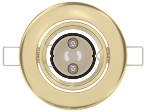 Beépített Spotlámpák 24 db Kerek GU10 Arany Ø90 mm Acél